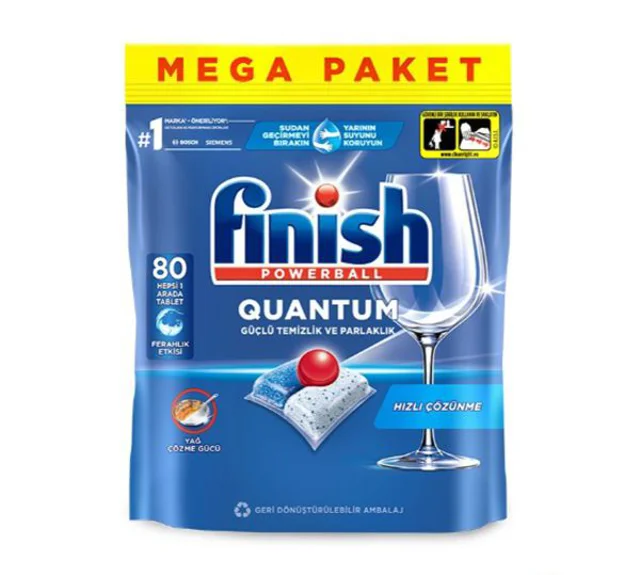 قرص ماشین ظرفشویی کوانتوم فینیش ۸۰ عددی Finish