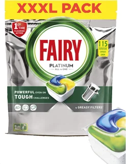 قرص ماشین ظرفشویی ۱۱۵ عددی پلاتینوم فیری (Fairy)