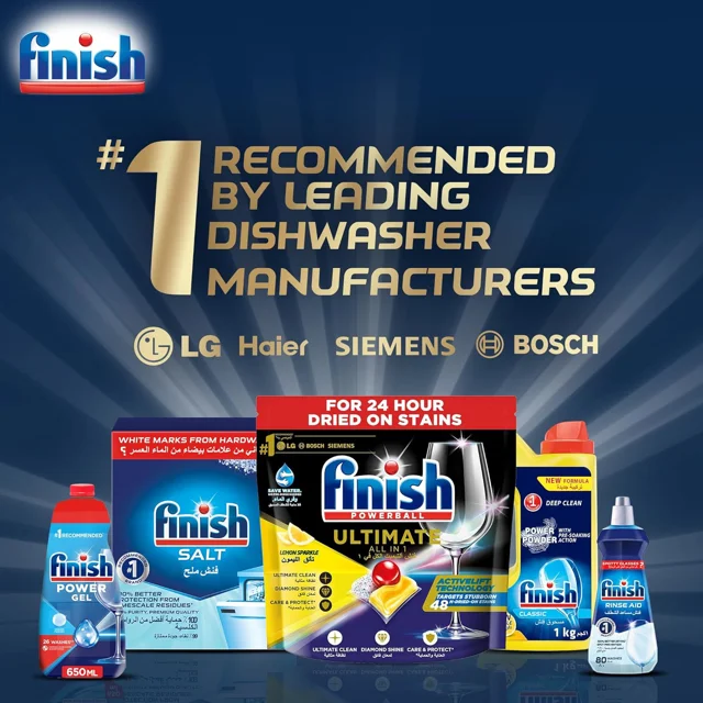 ژل ماشین ظرفشویی با رایحه لیمو ۱۰۰۰ میلی لیتر فینیش Finish